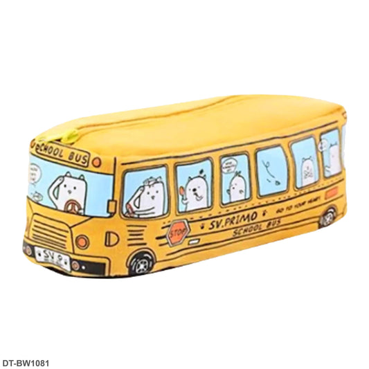 School Bus Pencil Case & Stationery Pouch "DT-BW1081 "