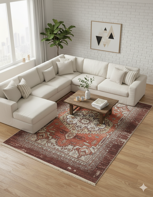 Traditional Rug For Living Room Bedroom "DT-956"