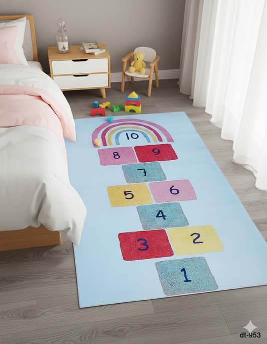 Rugs Washable Non-Slip Kids Playing Long Carpet "dt-953"