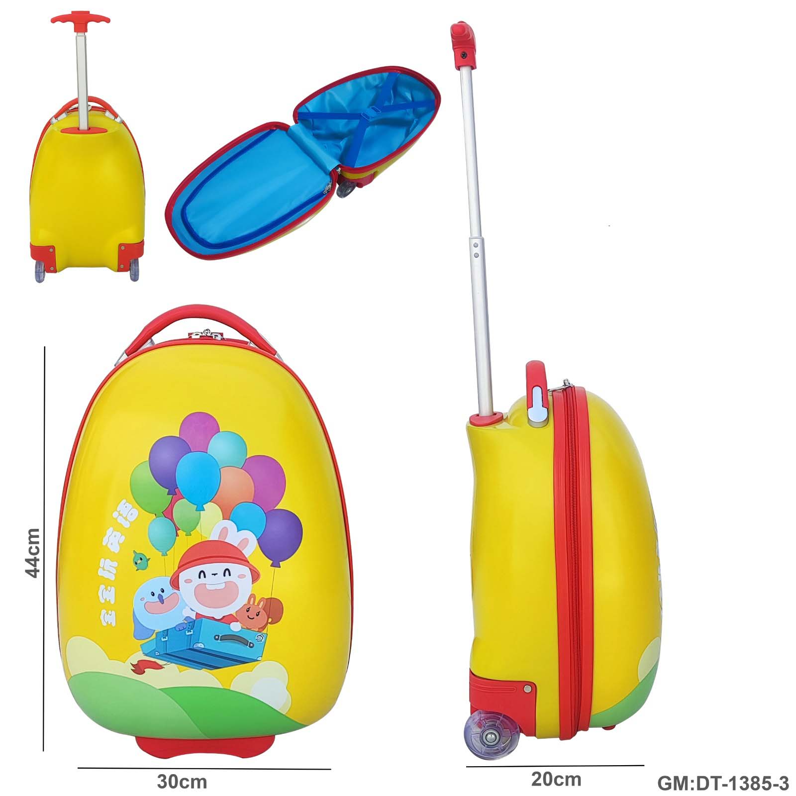 16 Inch Suitcase Luggage Rolling (car) "dt-1385-3"
