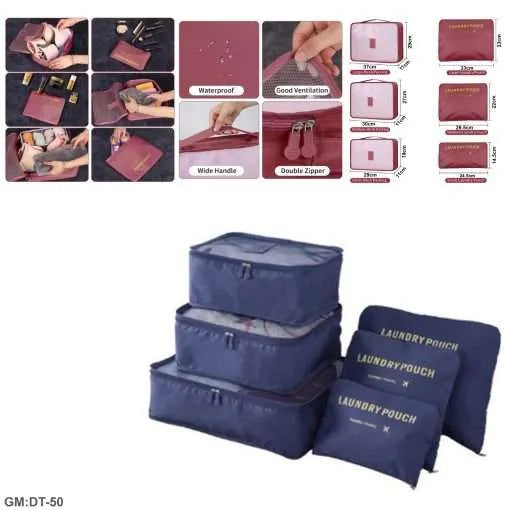 6 pcs suitcases organiser bags "dt-50" -old Inactive