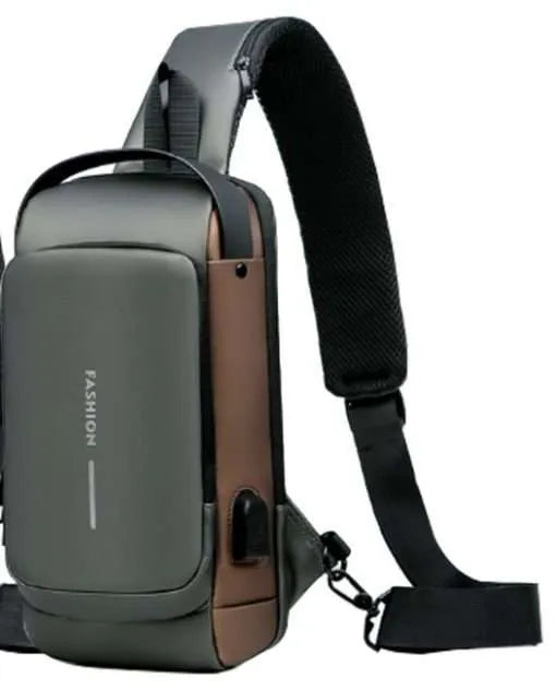 Single shoulder backpack USB &  Combination lock  "dt-52" - old Inactive