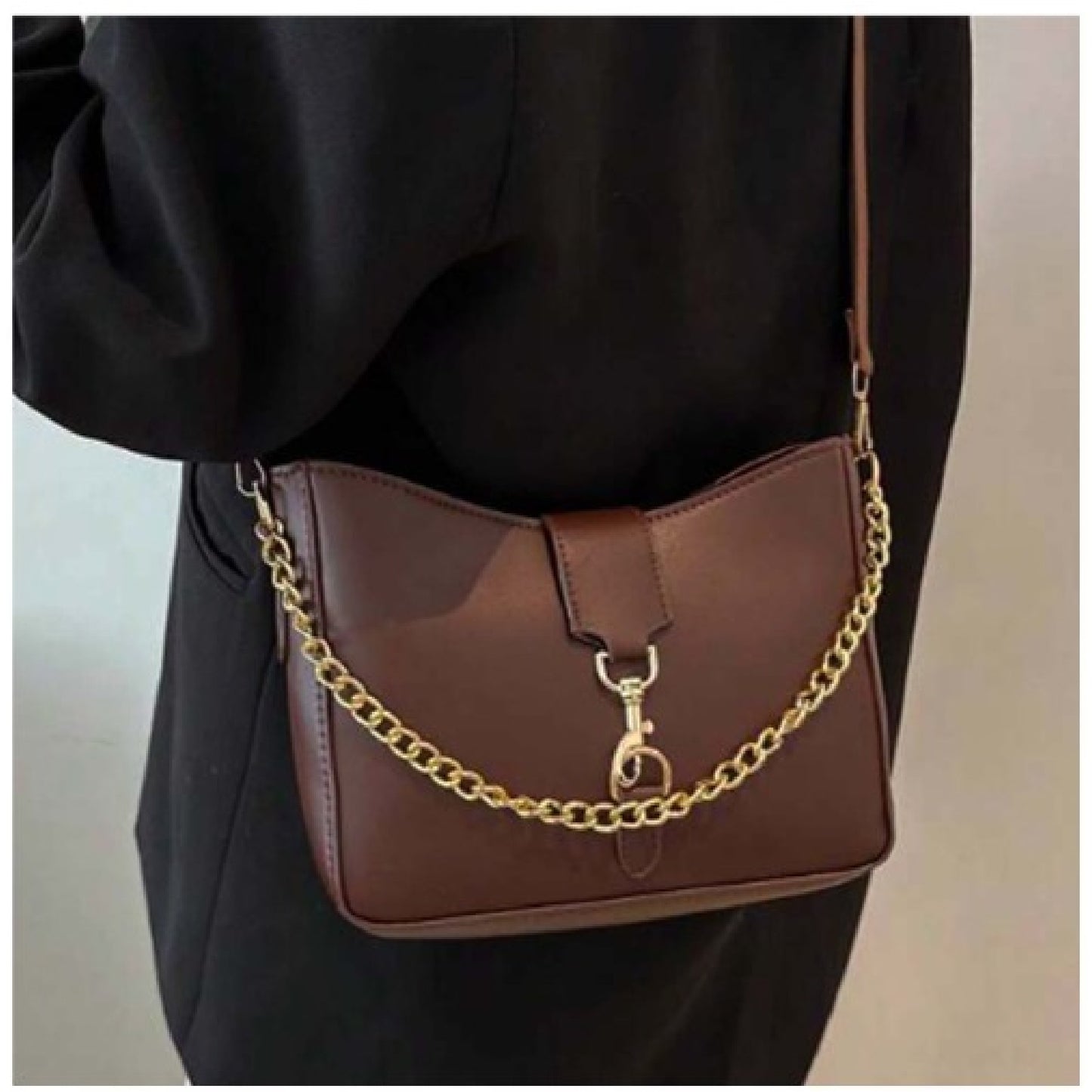 Women's Shoulder Purse With Wide Strap And Chain "DT-BW1085"