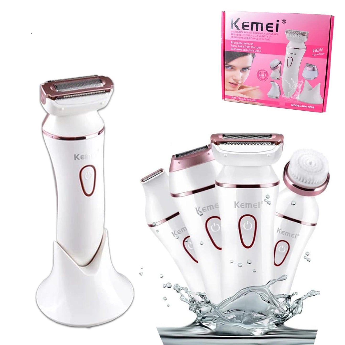 5 in I Multifunctional Beauty Tools Kit  "KM-7202"