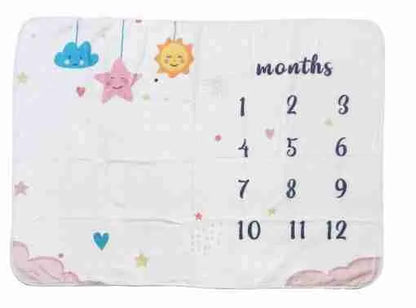 Baby Milestone Blanket Soft for Newborn "948"