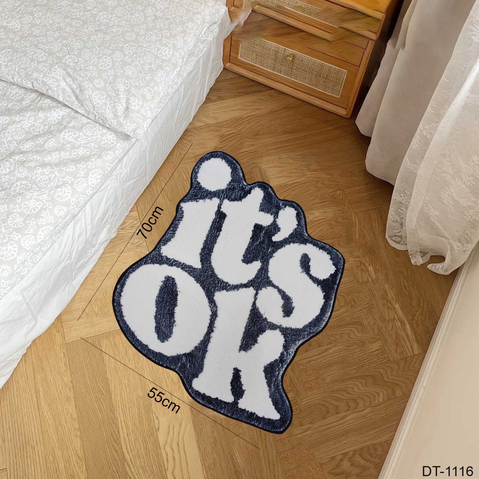 Fluffy It's OK Rug"DT-1116"
