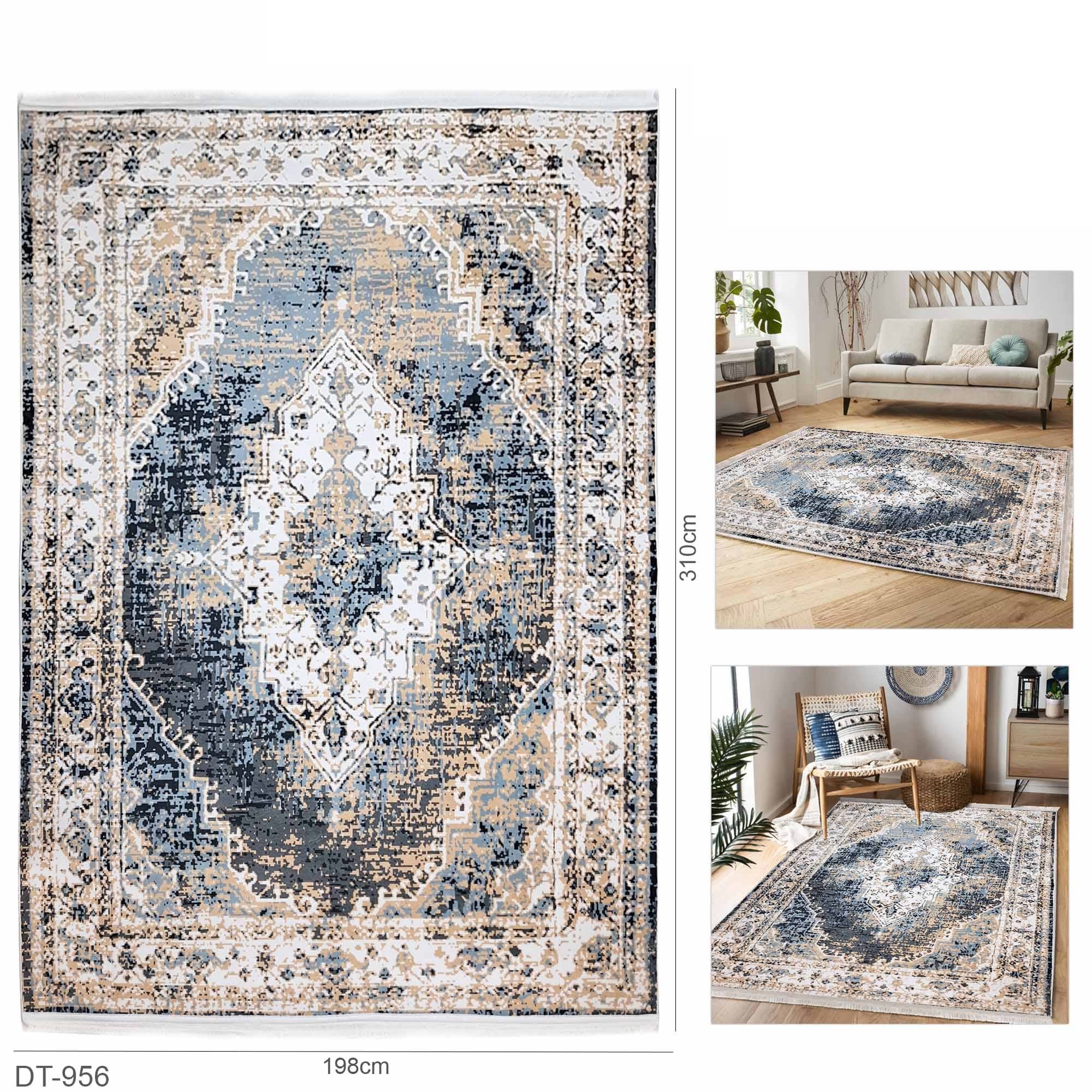 Traditional Rug For Living Room Bedroom "DT-956"