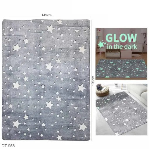 Luminous Bedside Rug Glow in the dark carpet "DT-958"
