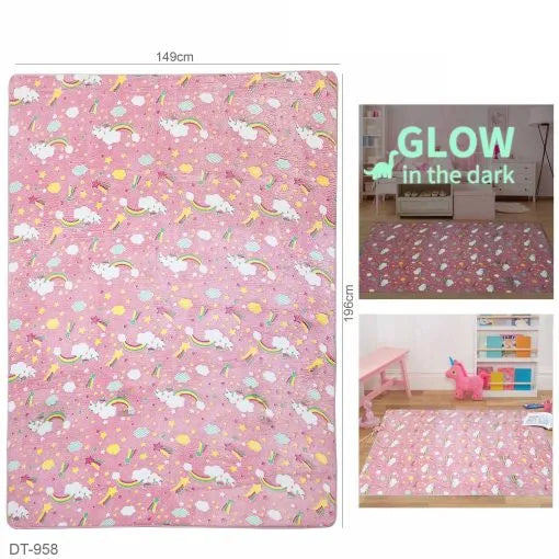 Luminous Bedside Rug Glow in the dark carpet "DT-958"