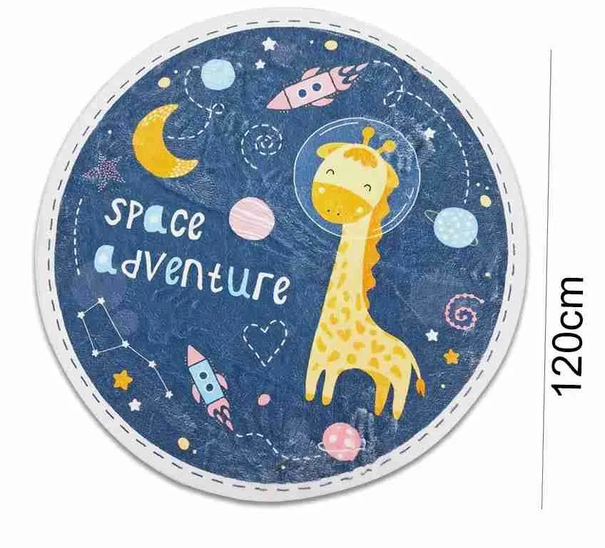 Round Area Rug for Living Room Bedroom Bedside Rugs Home Floor Decor Mat "DT-970"