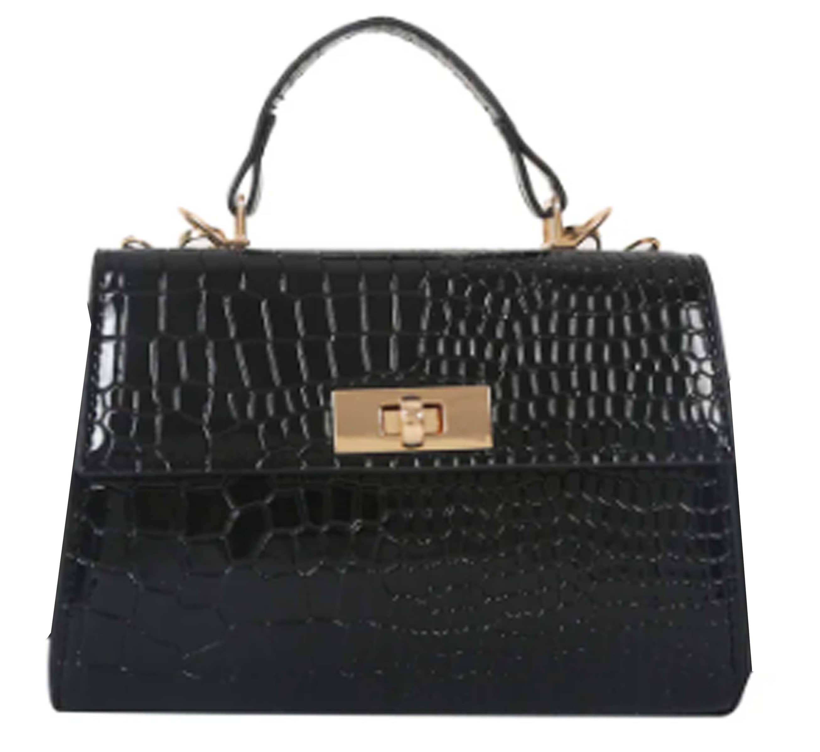 Crocodile Embossed Mini Square Bag "DT-BW1054"