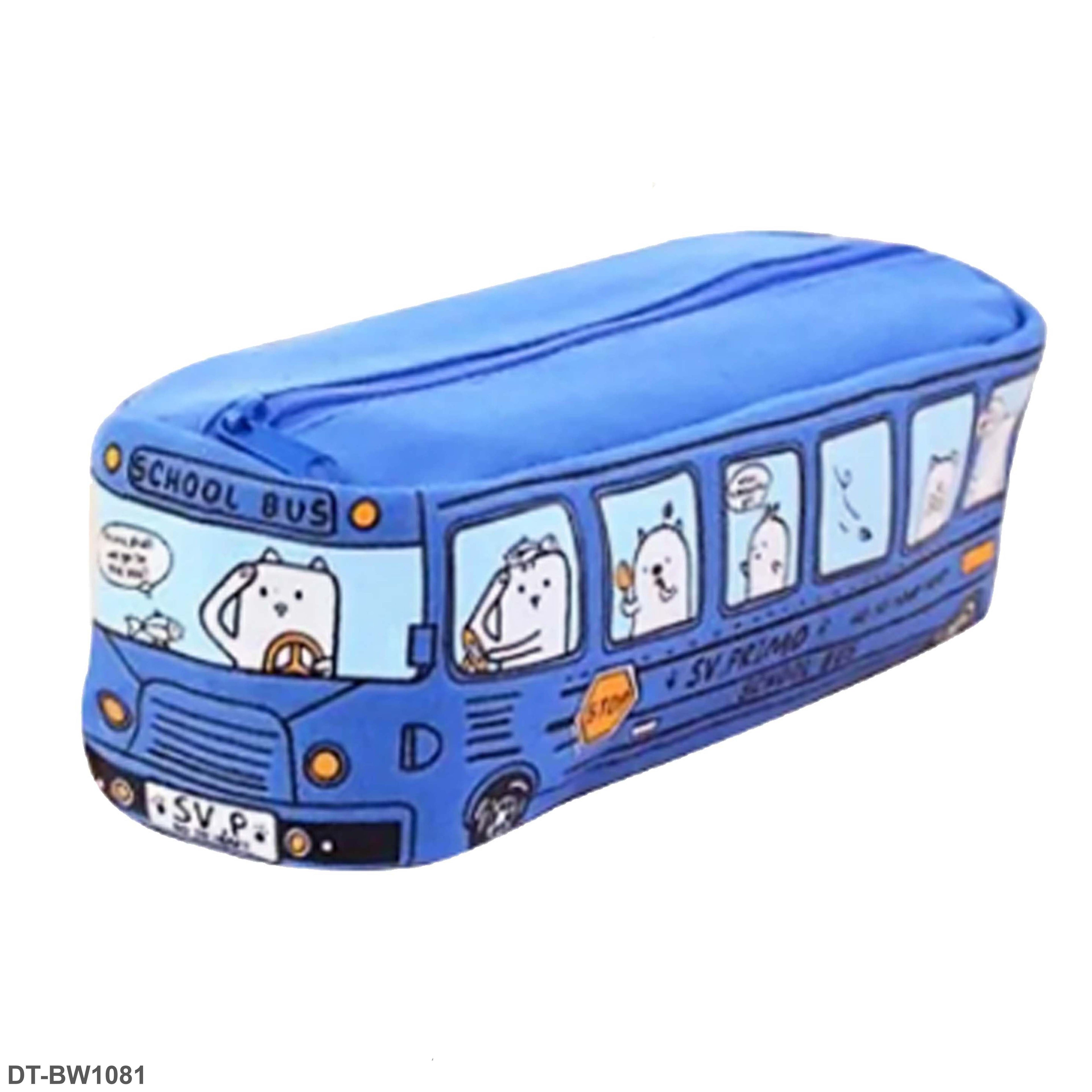 School Bus Pencil Case & Stationery Pouch "DT-BW1081 "