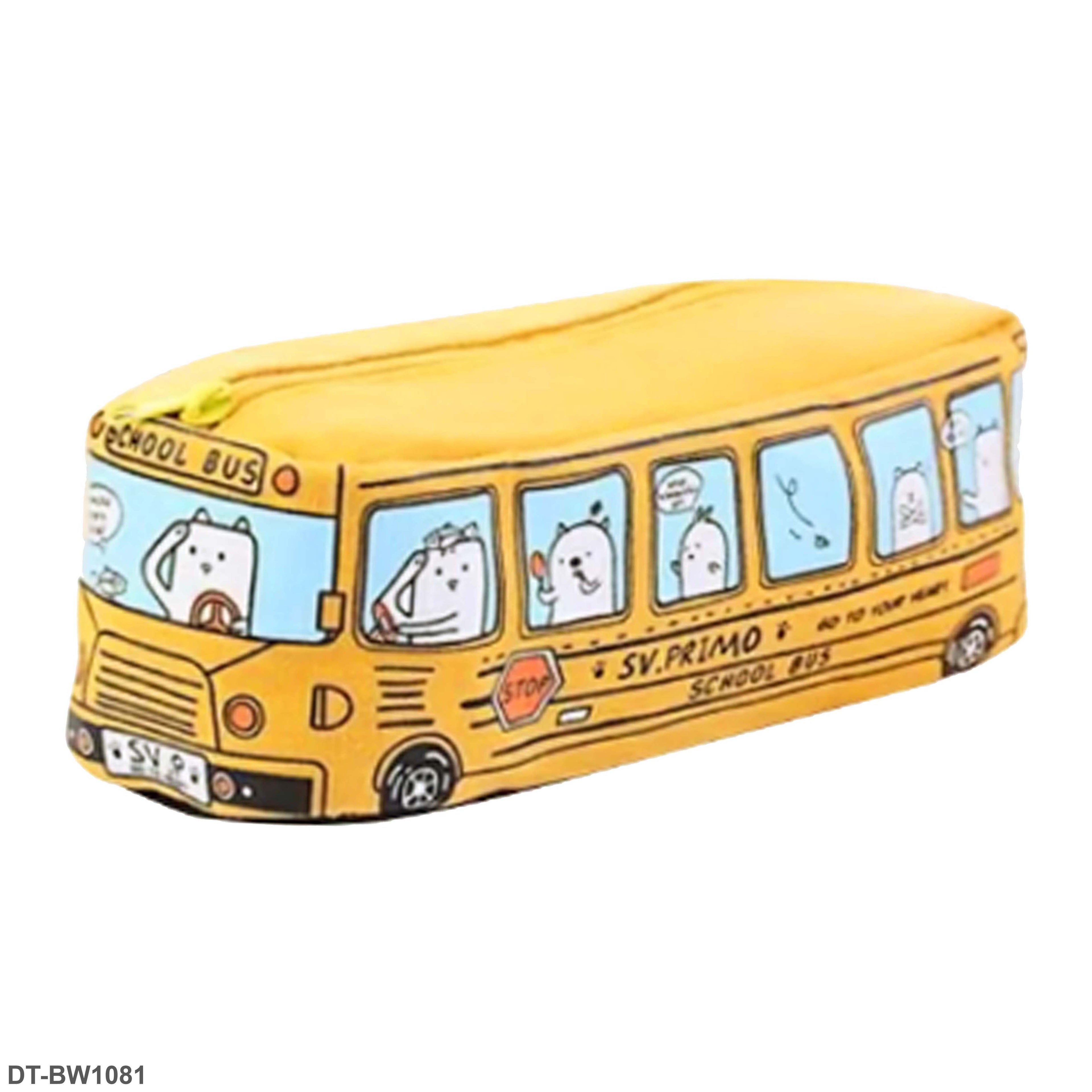 School Bus Pencil Case & Stationery Pouch "DT-BW1081 "
