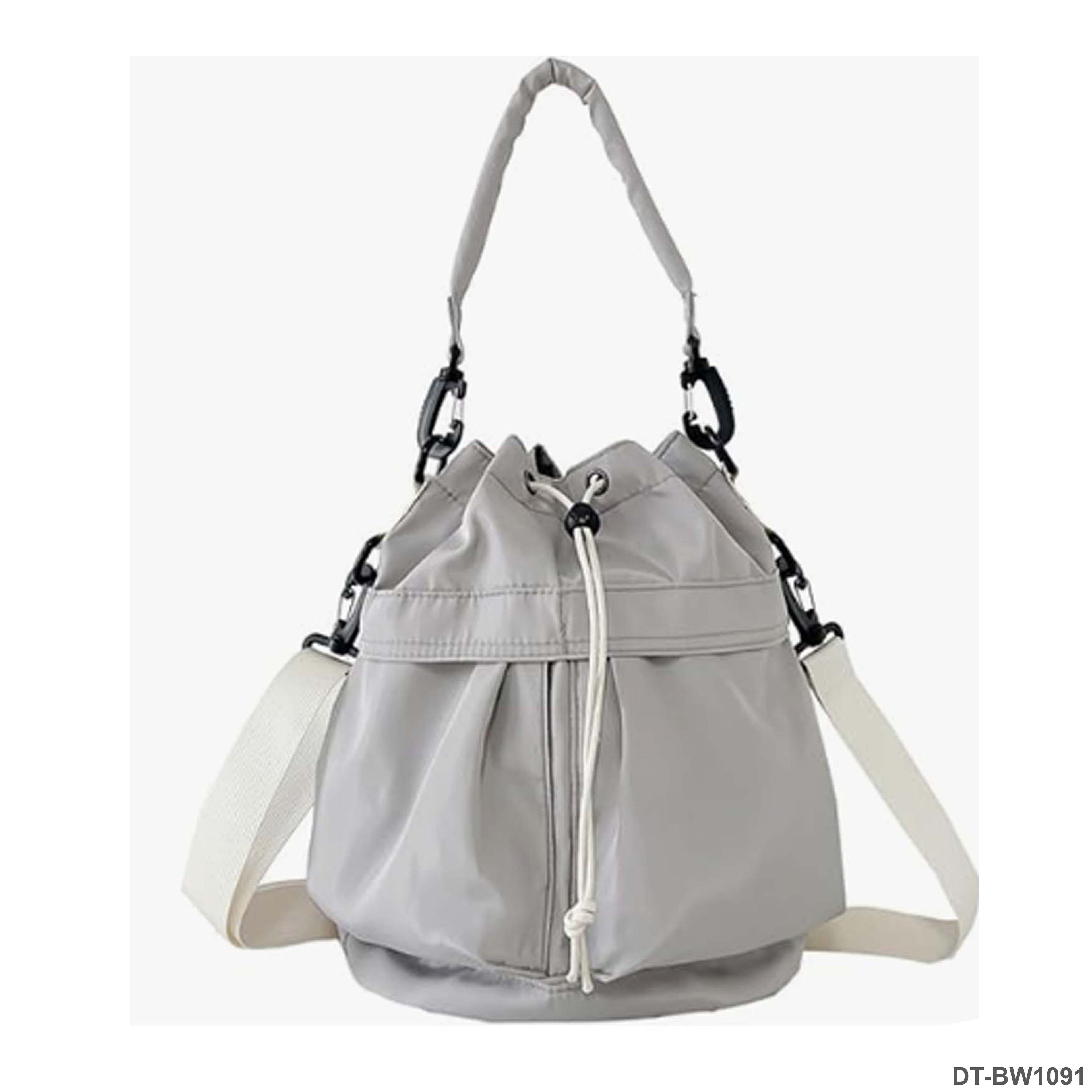 Shoulder Bag Drawstring Handbag Adjustable Strap "DT-BW1091"