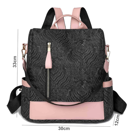 Pattern Anti Theft Shoulder Backpack"DT-BW6859"
