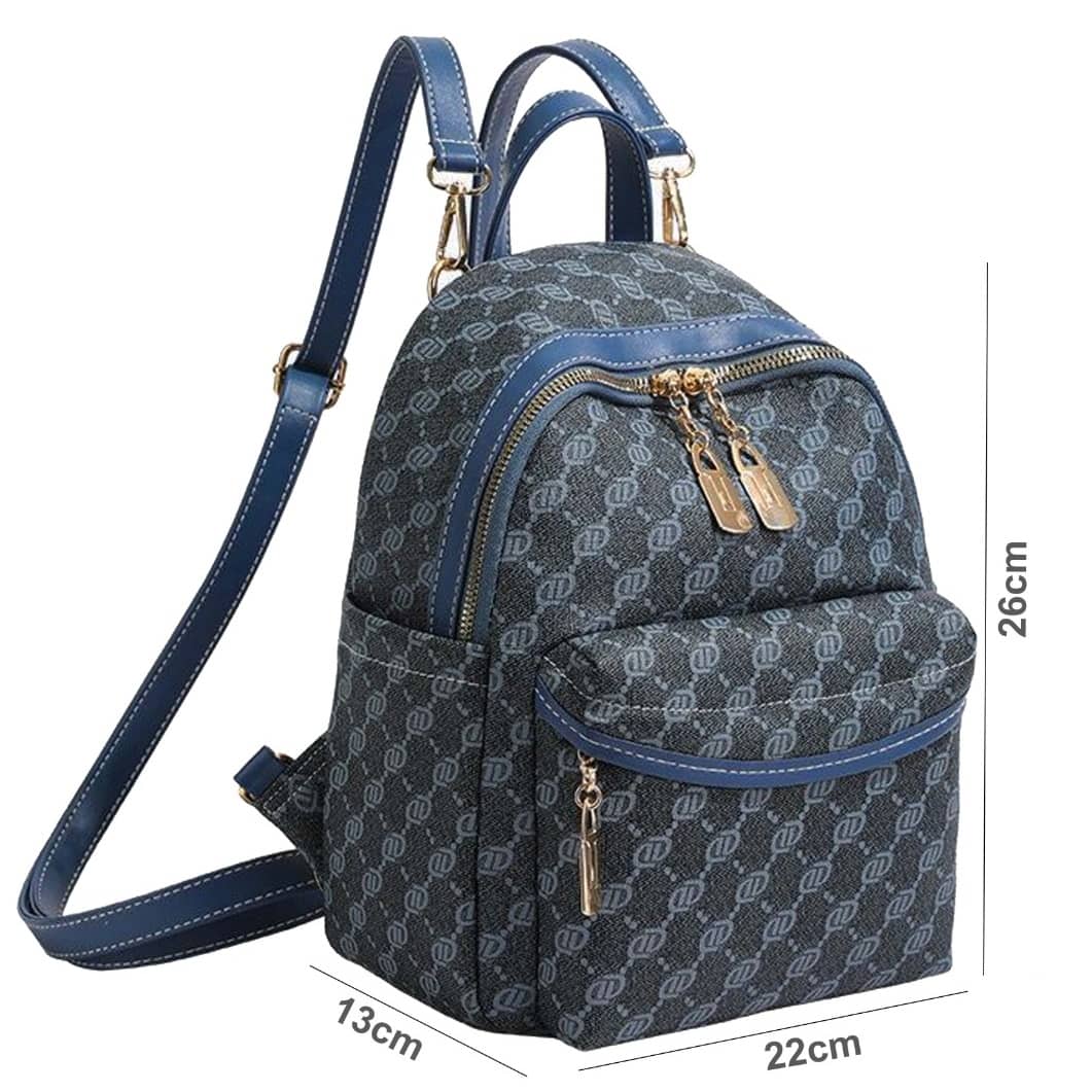 Printed Soft Leather Travel Backpack"DT-BW905"