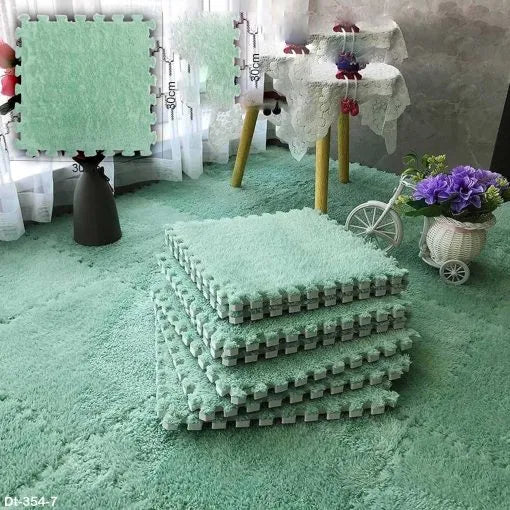 Thickened Plush Foam Interlocking Floor Mat "Dt-354-7"