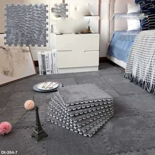 Thickened Plush Foam Interlocking Floor Mat "Dt-354-7"