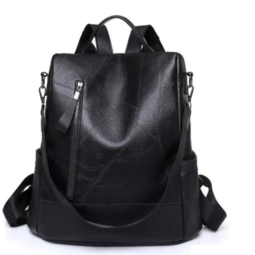 Women's Anti-theft PU Leather Backpack Casual Shoulder Bag "Dt-B1021"