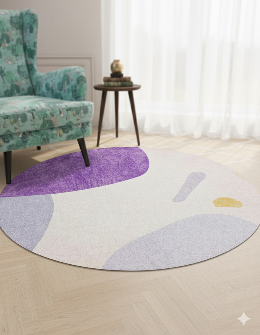 Round Rug Large Carpet for Living Room "dt-954"