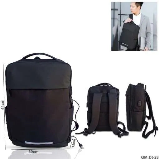 Men Backpck With USB Charger "dt-28"