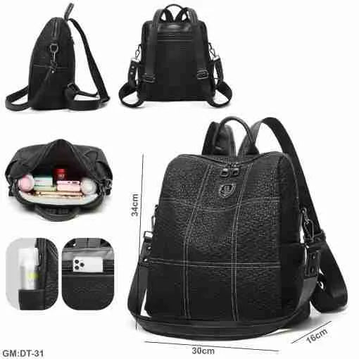 Women's Premium Leather Backpack Bag "dt-31"