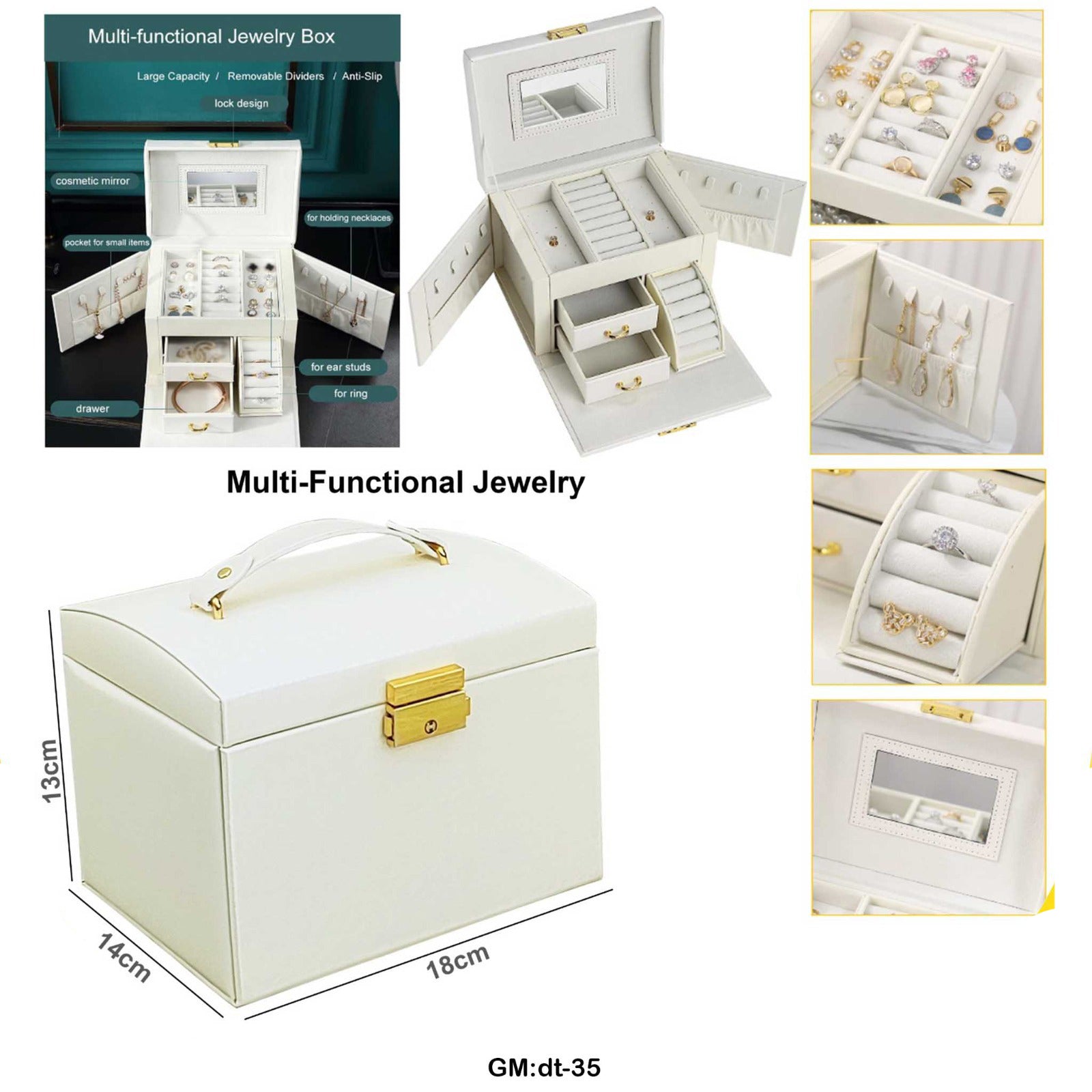 Multi-Functional Jewelry Organizer Box  "dt-35"
