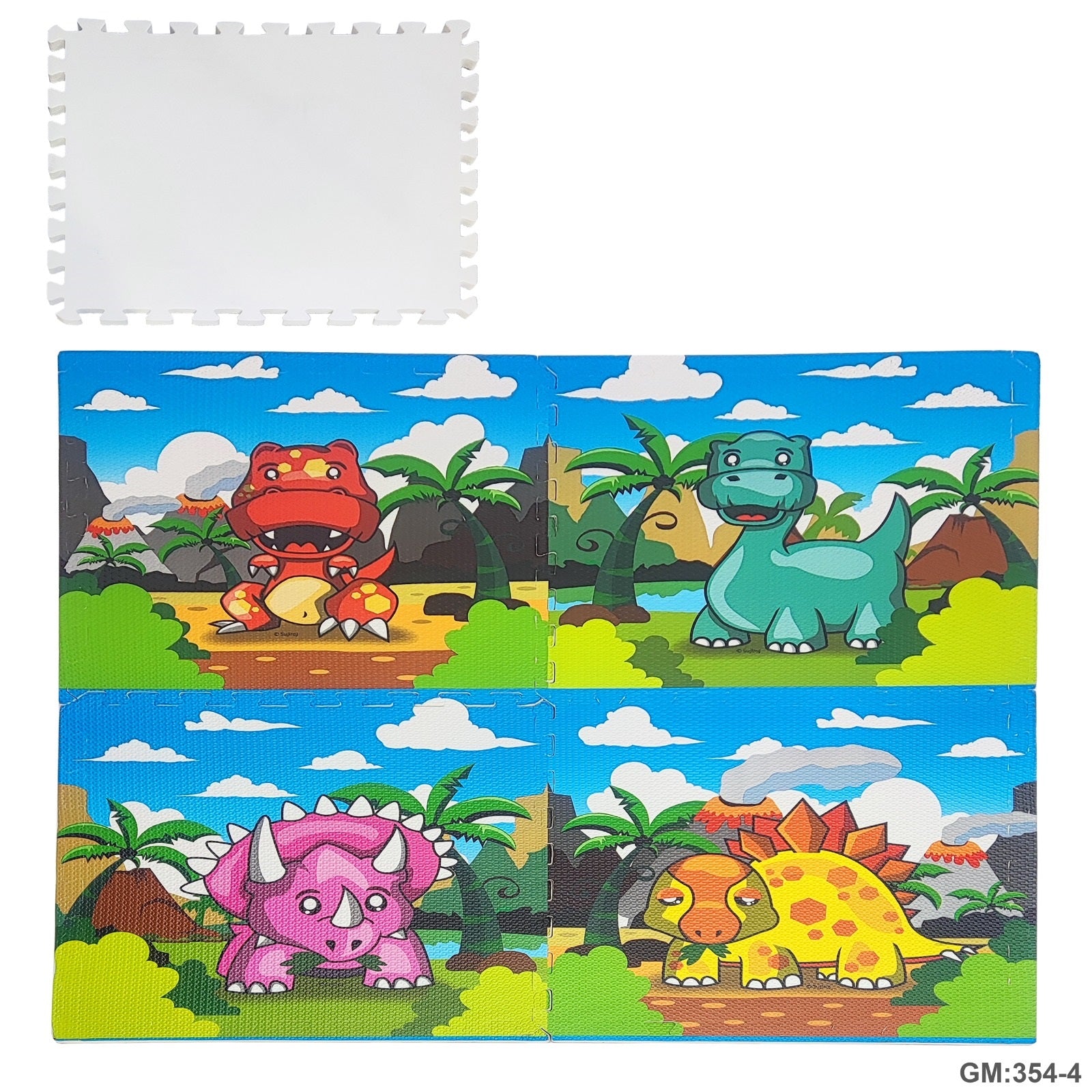 EVA Puzzle Floor Mats for Kids Size: 119x119x1cm "354-4"