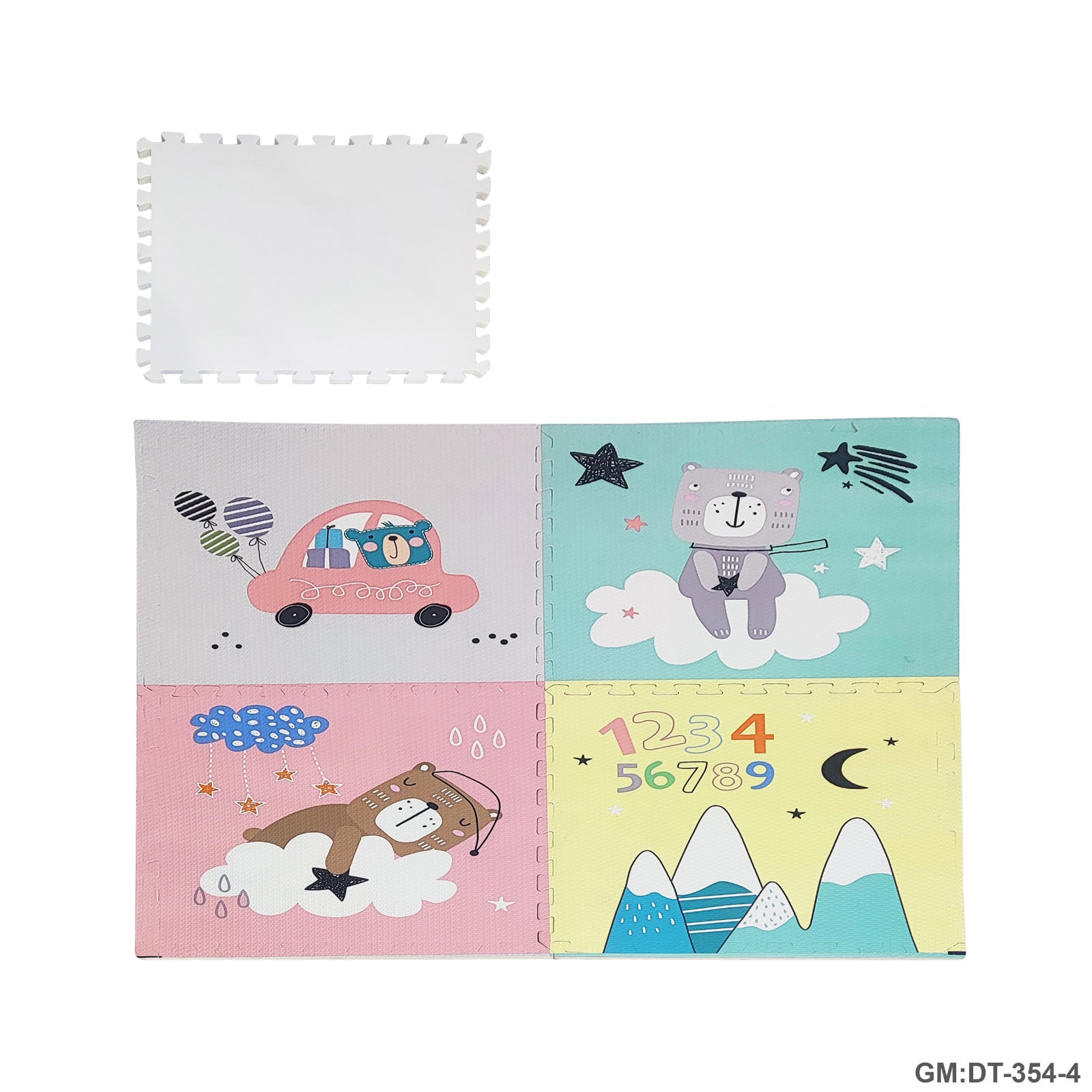 EVA Puzzle Floor Mats for Kids Size: 119x119x1cm "354-4"