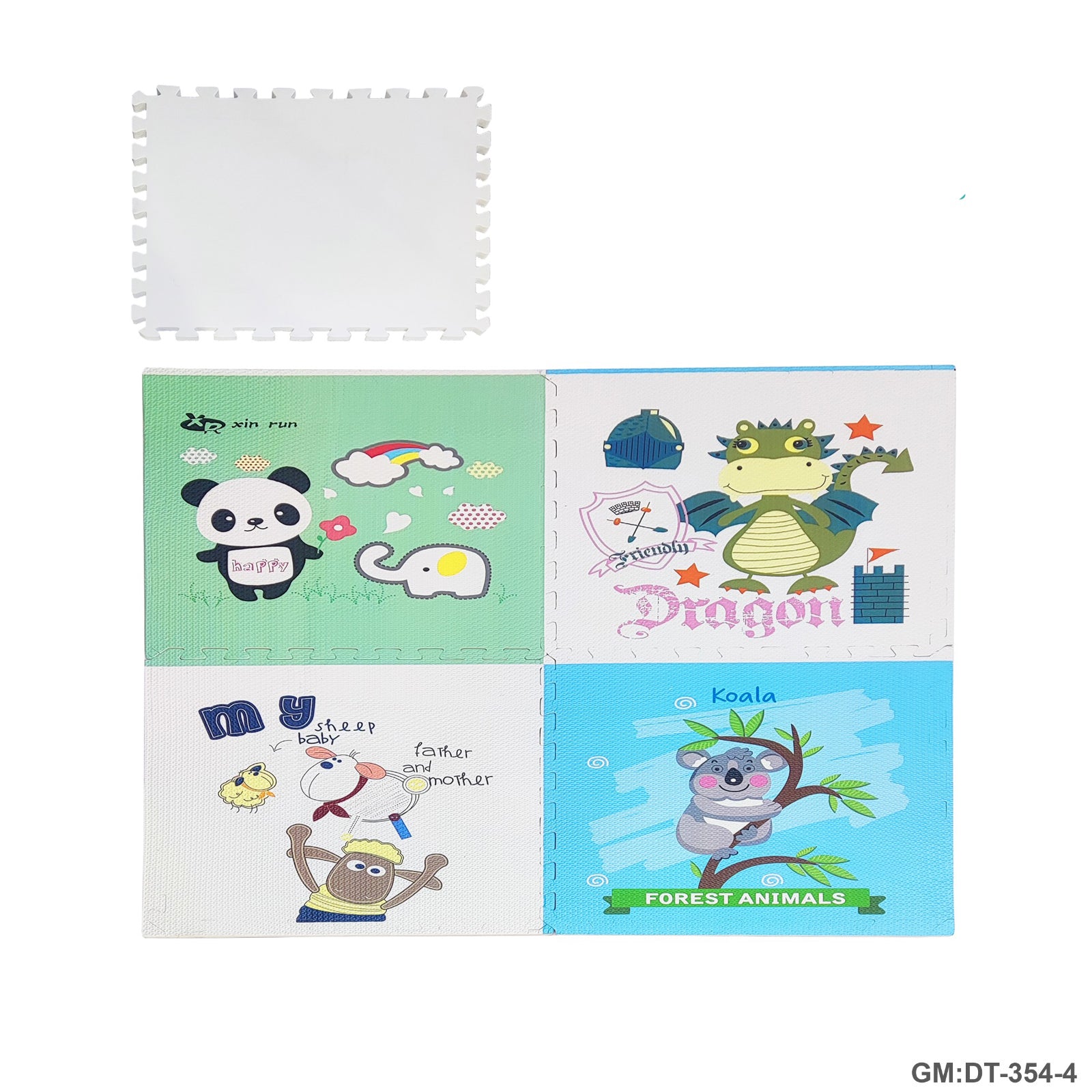 EVA Puzzle Floor Mats for Kids Size: 119x119x1cm "354-4"