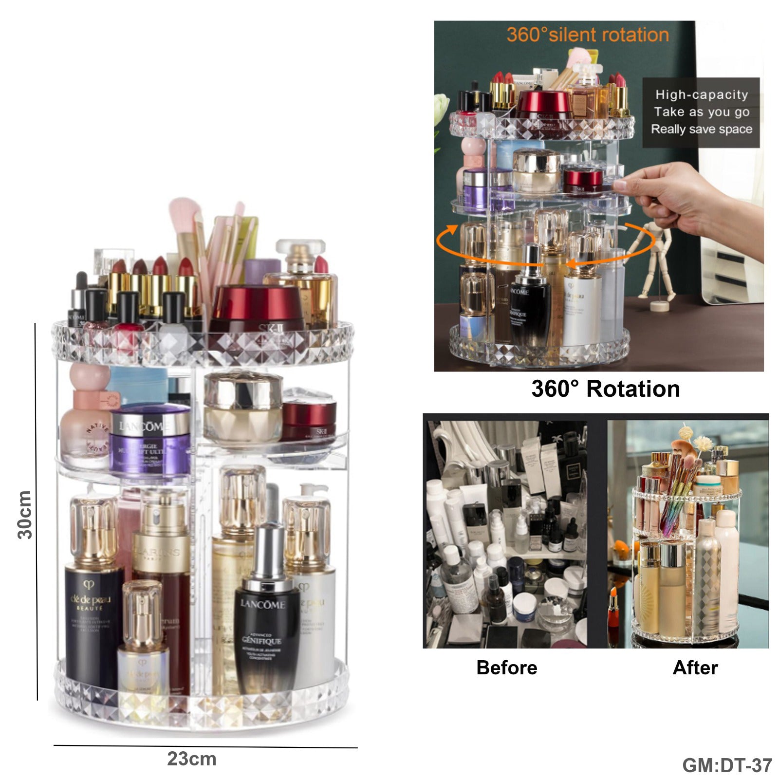 360° Multi-Function Cosmetic Storage Box  "dt-37"