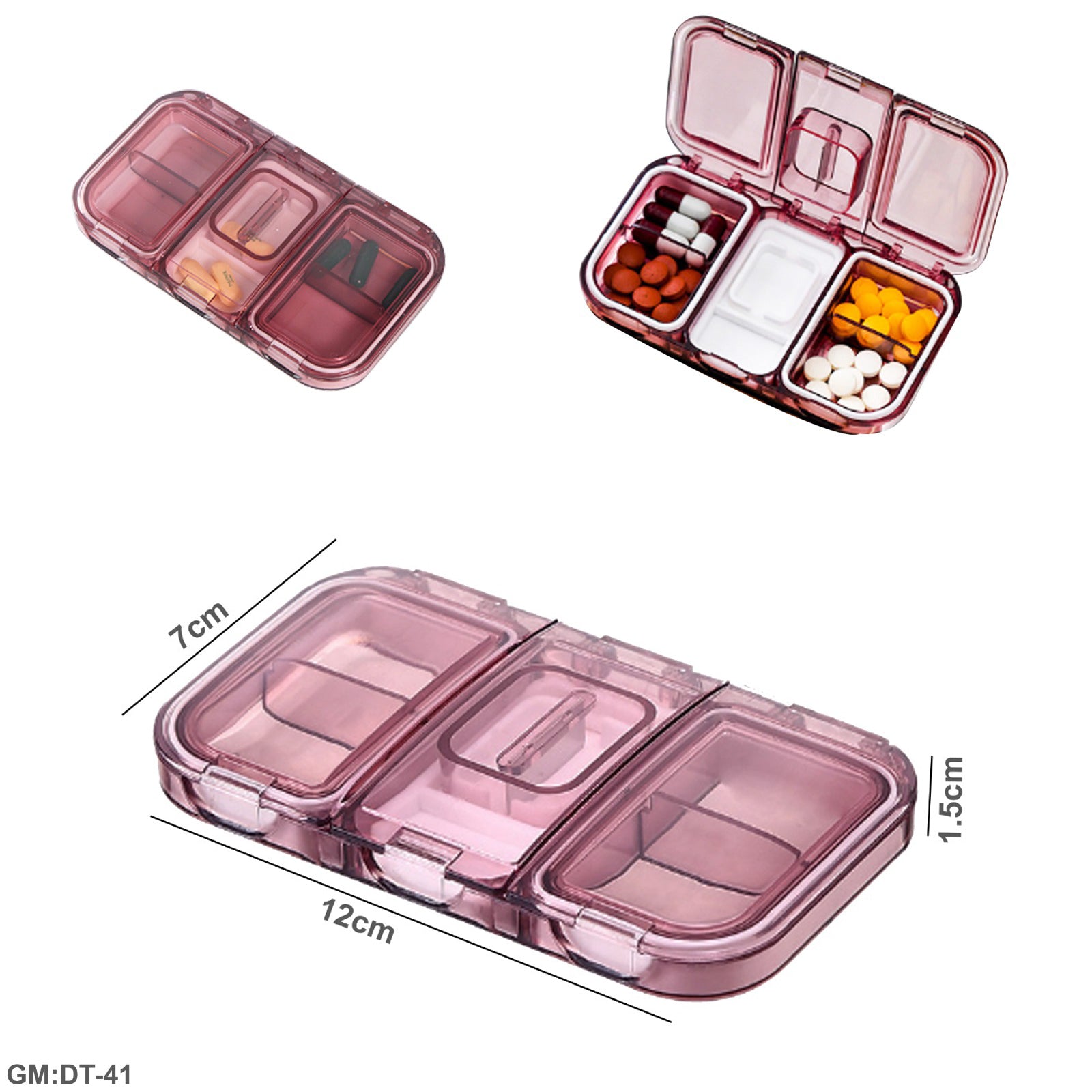 Mini Portable Medicine Storage Box  "dt-41"