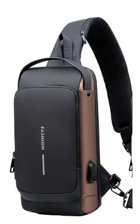 Single shoulder backpack USB &  Combination lock  "dt-52" - old Inactive