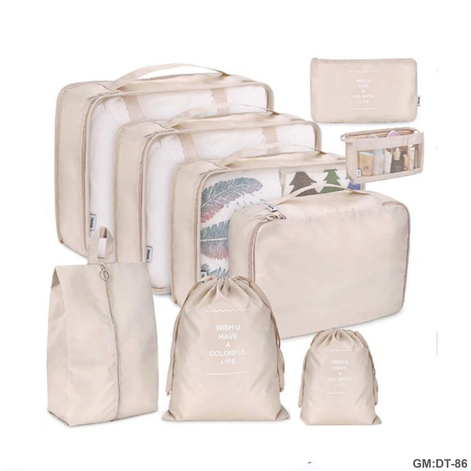9Pcs Set for Suitcases, Travel Packing Set  "dt-86"