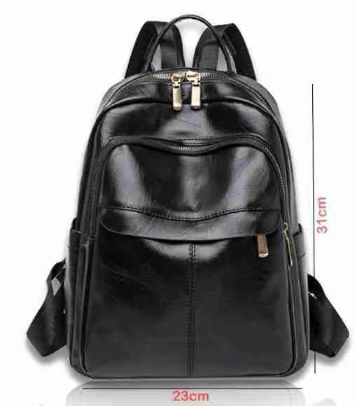 women's leather backpack "dt-9"-old Inactive