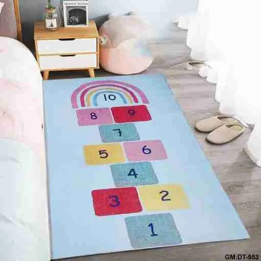 Rugs Washable Non-Slip Kids Playing Long Carpet "dt-953"
