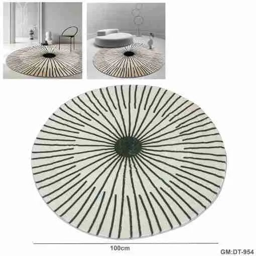 Round Rug Large Carpet for Living Room "dt-954"