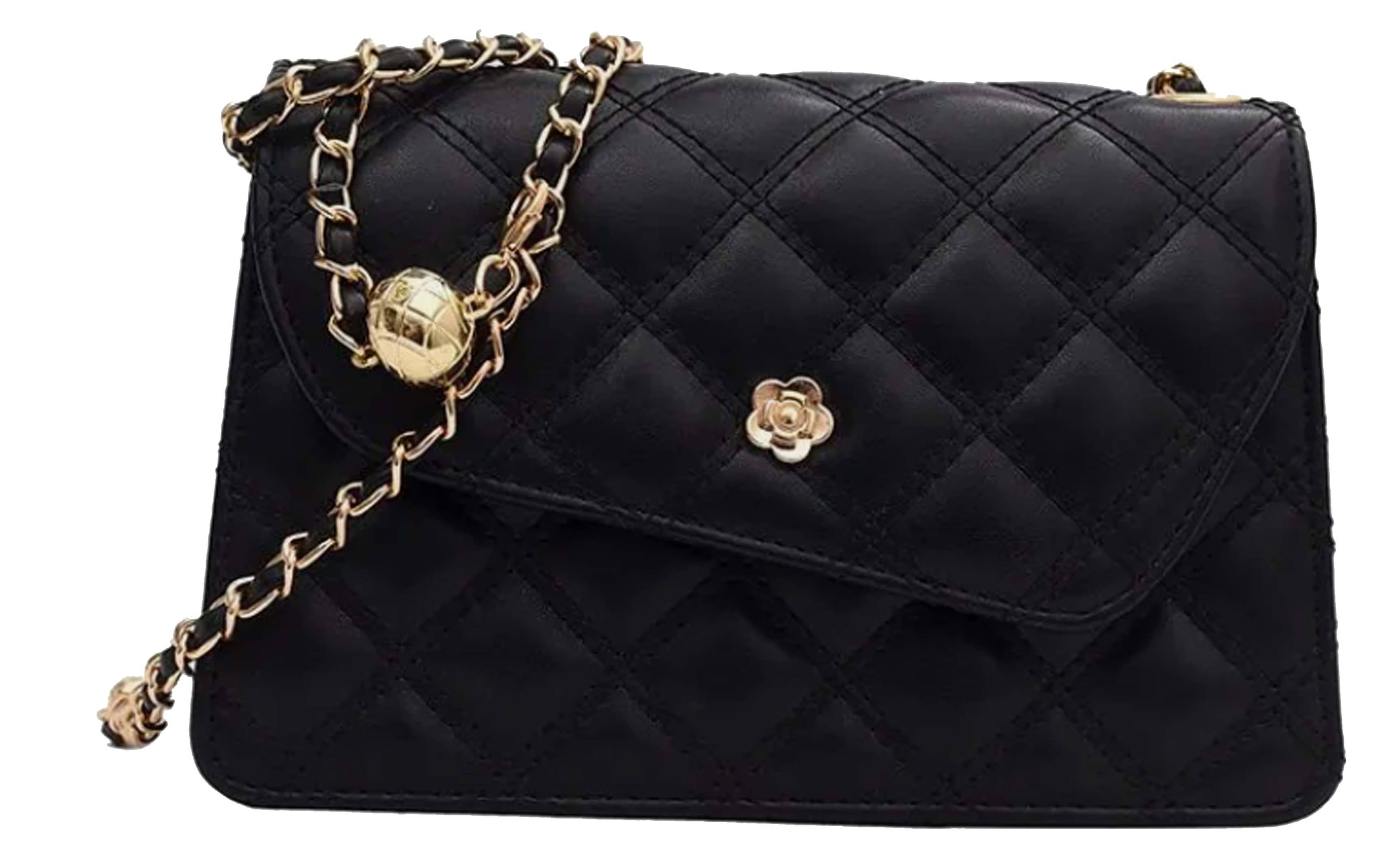 Square Bag Quilted Chain Pattern "DT-BW1034"