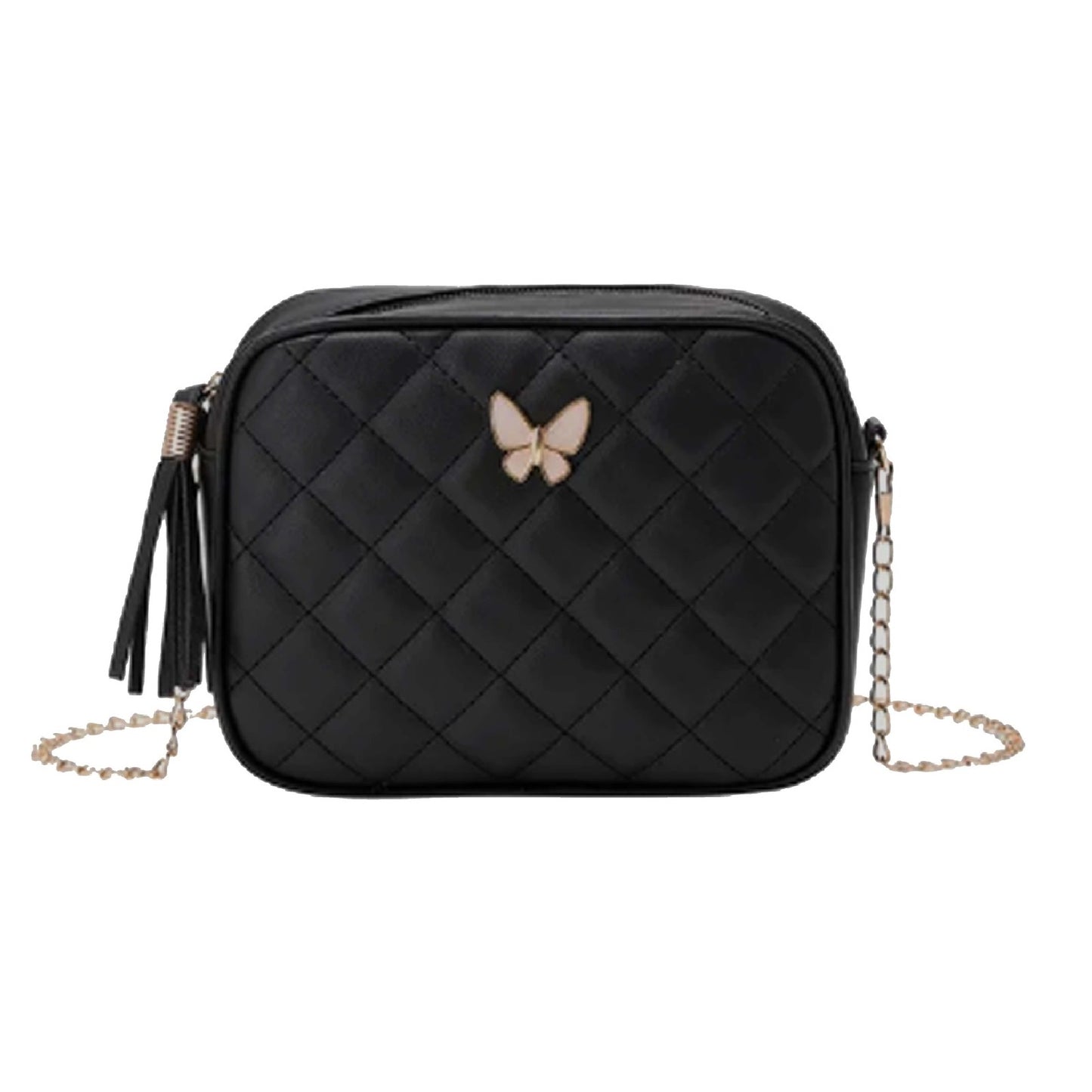 Mini Quilted Square Bag with Butterfly Trim "DT-BW1040"