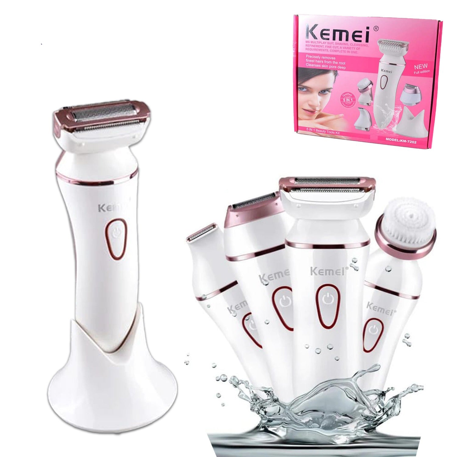 5 in I Multifunctional Beauty Tools Kit  "KM-7202"